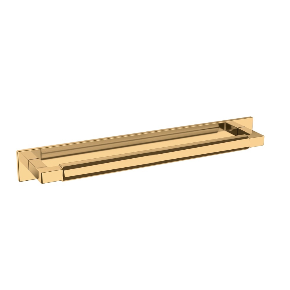 Baldwin Hardware 4461.031.BIN 10" Contemporary Back Plate - Non-Lacquered Brass