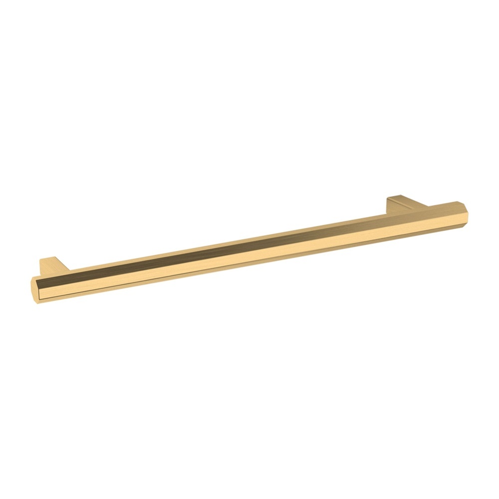 Baldwin Hardware 4468.044 8" Octagonal Cabinet Pull - Lifetime (PVD) Satin Brass