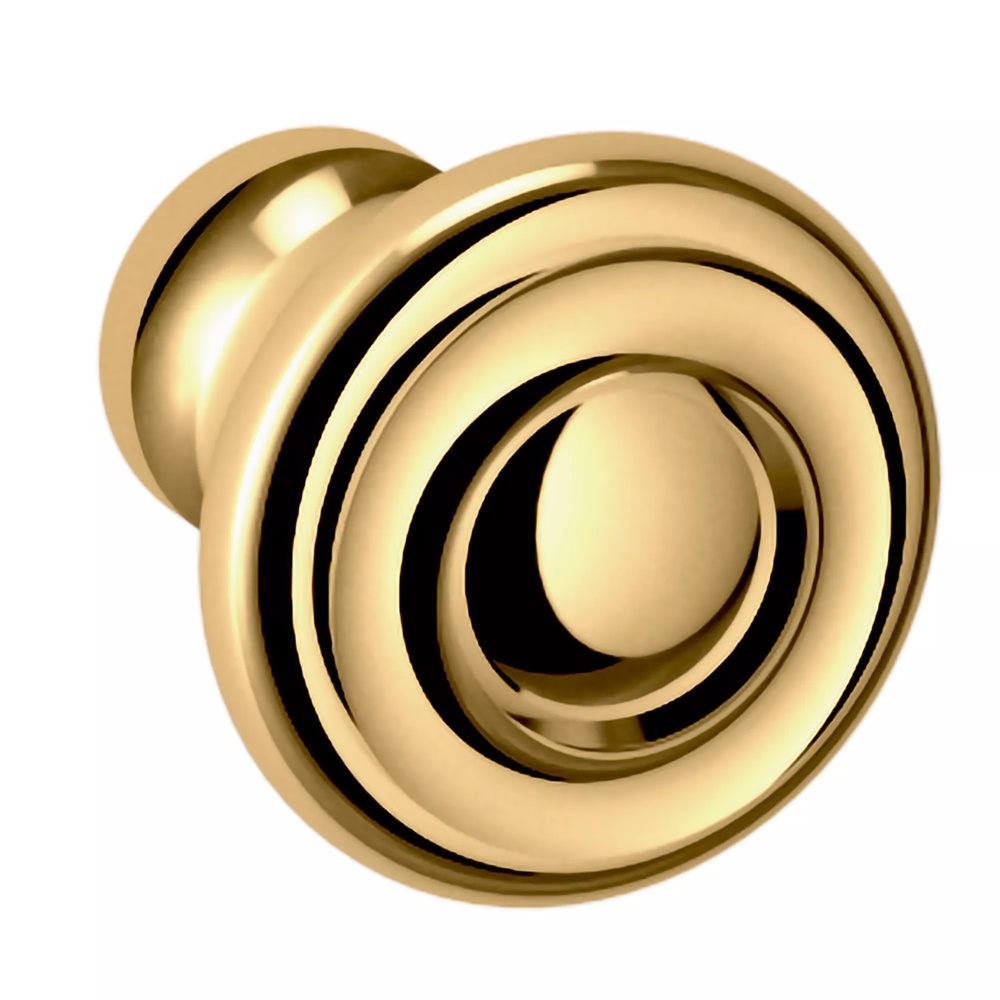 Baldwin Hardware 4490.031.BIN 1" Dominion Knob - Non-Lacquered Brass