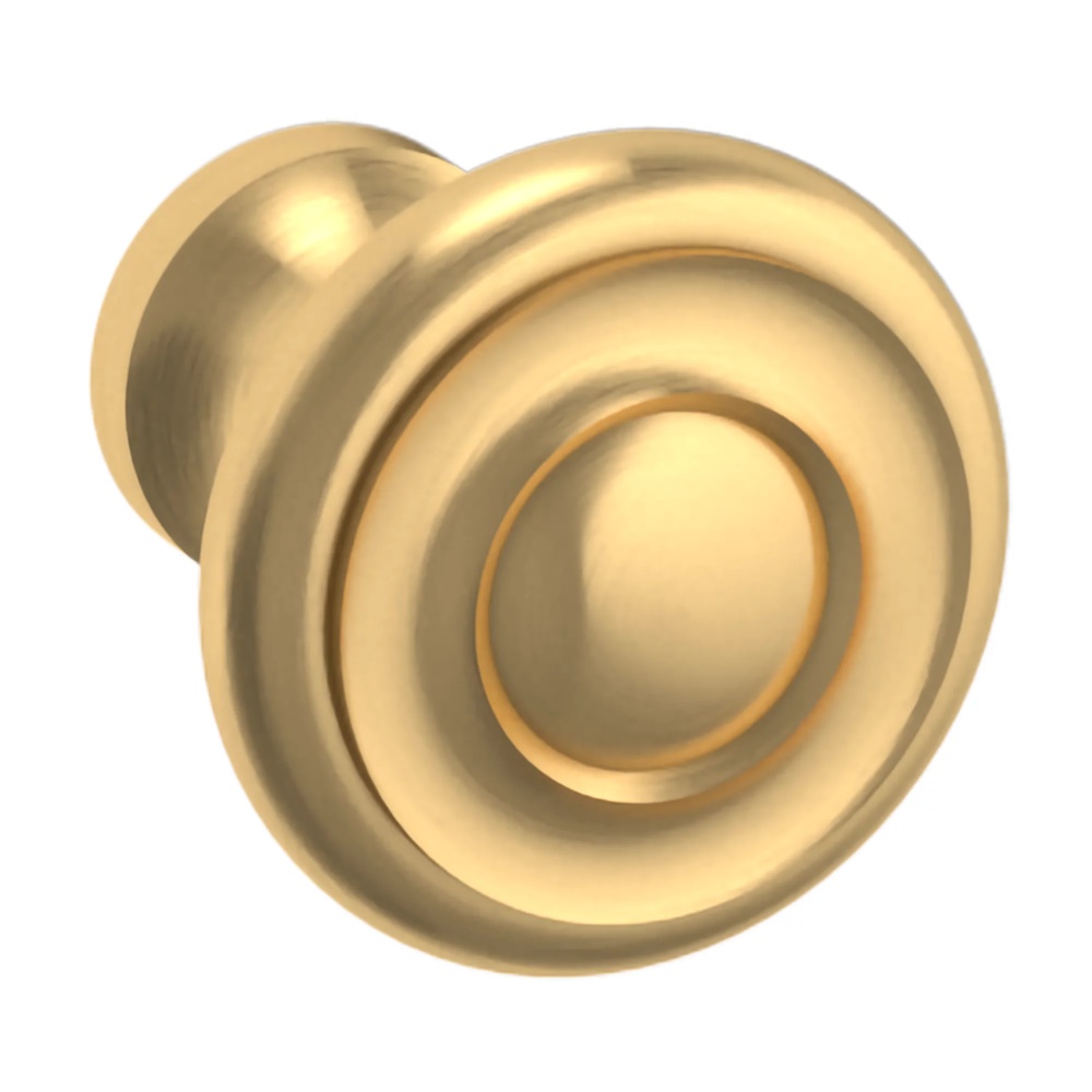Baldwin Hardware 4490.044.BIN 1" Dominion Knob - Lifetime (PVD) Satin Brass