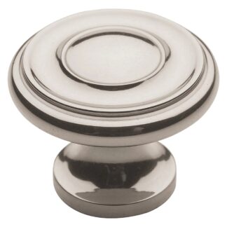Baldwin Hardware 4491.055.BIN 1.25" Dominion Knob - Lifetime (PVD) Polished Nickel