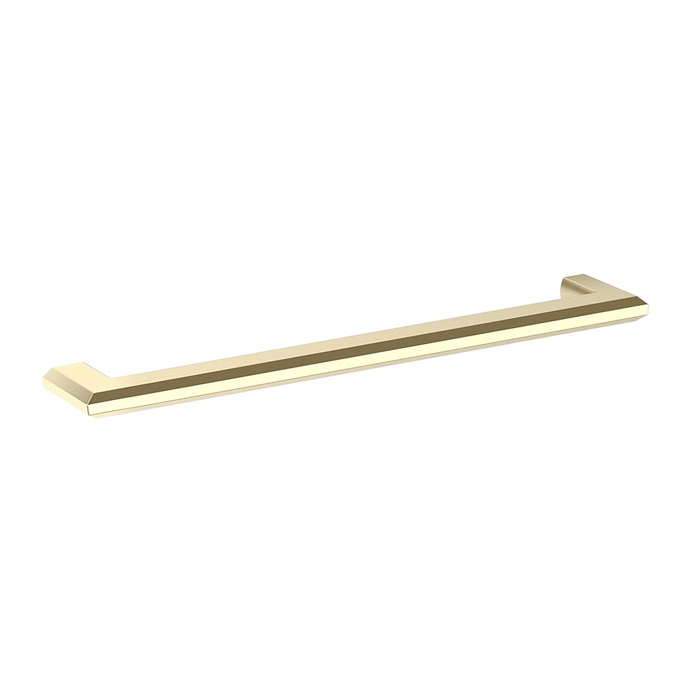 Baldwin Hardware 4614.031 8" Bevel Cabinet Pull - Non-Lacquered Brass