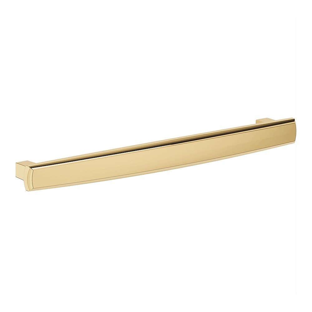 Baldwin Hardware 4665.003 8" Severin Fayerman Collection A Cabinet Pull - Lifetime (PVD) Polished Brass