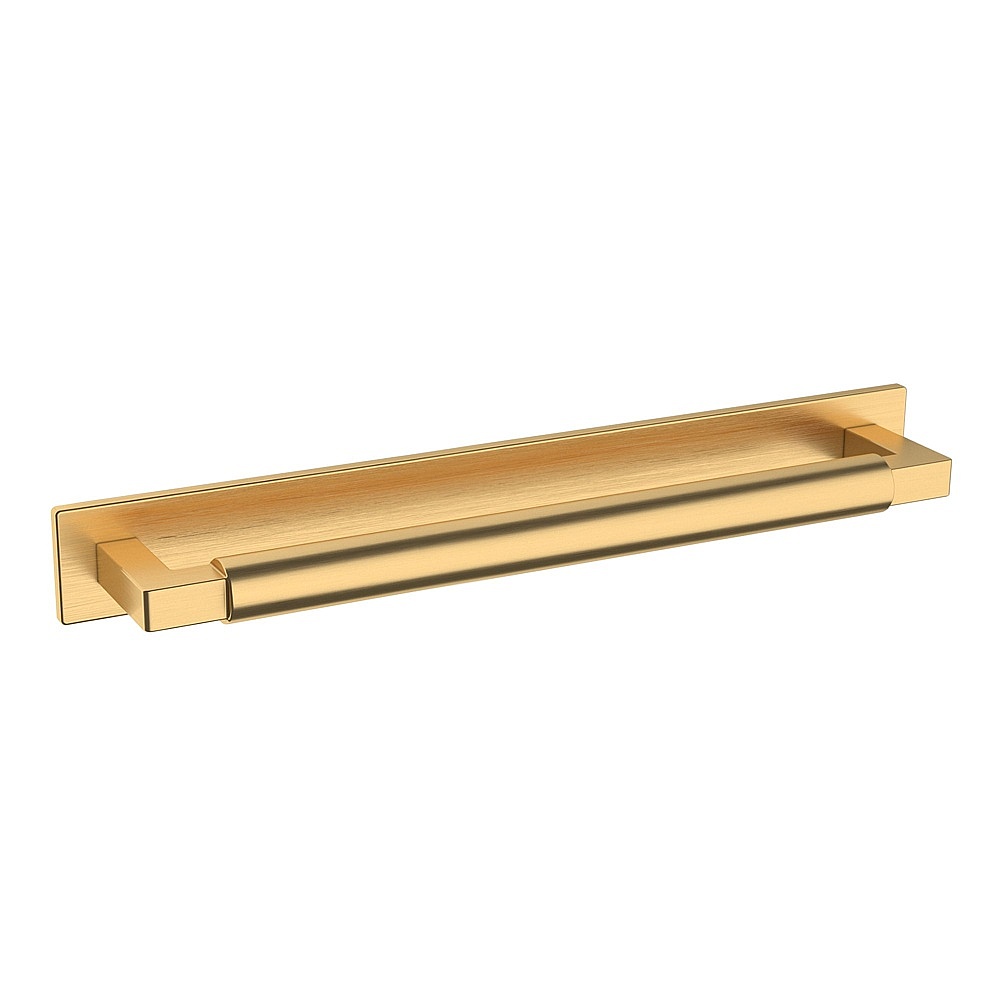 Baldwin Hardware 4680.044.BIN 8" Contemporary Back Plate - Lifetime (PVD) Satin Brass