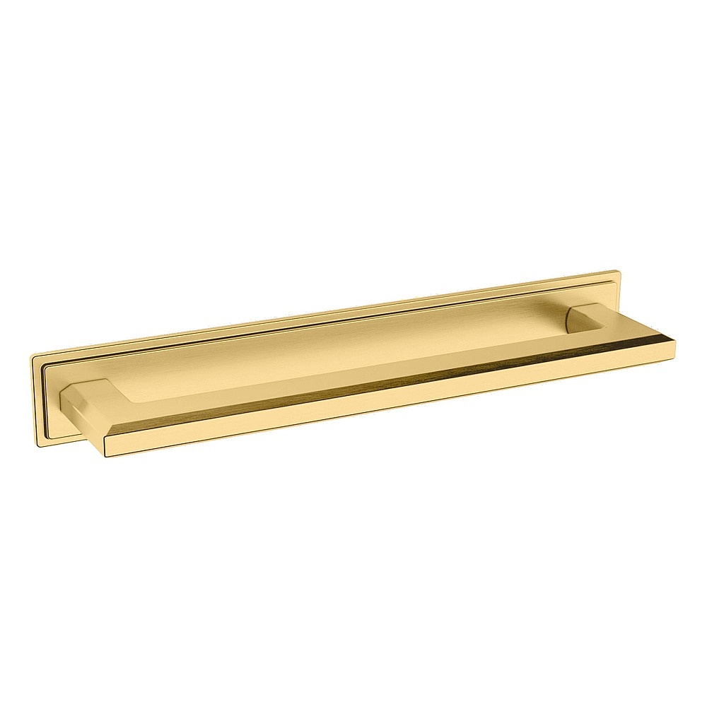 Baldwin Hardware 4682.044.BIN 8" Transitional Back Plate - Lifetime (PVD) Satin Brass