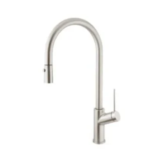 Aquadesign VIVAD4BN Viva D4 Single Hole Pull-Down Kitchen Faucet - Brushed Nickel