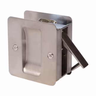 Weiser W103015V Square Passage Pocket Door Handle - Satin Nickel