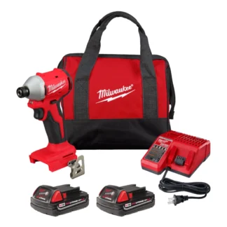 Milwaukee® 3650-21CT M18™ Compact Brushless 1/4" Hex Impact Driver Kit