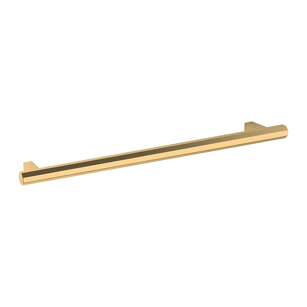 Baldwin Hardware 4689.044 10" Octagonal Cabinet Pull - Lifetime (PVD) Satin Brass