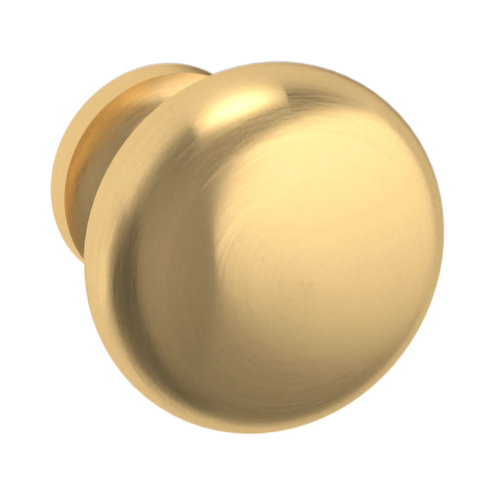 Baldwin Hardware 4704.044.BIN 1" Classic Knob - Lifetime (PVD) Satin Brass