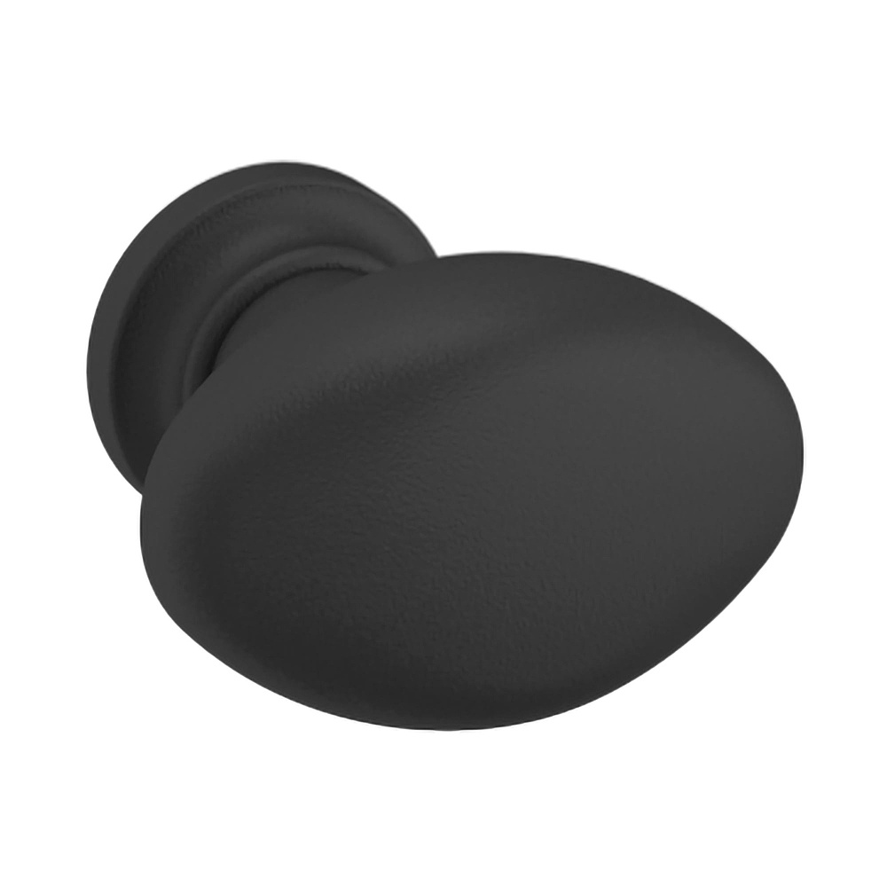 Baldwin Hardware 4910.190.BIN 1.125" x 0.75" Oval Knob - Satin Black