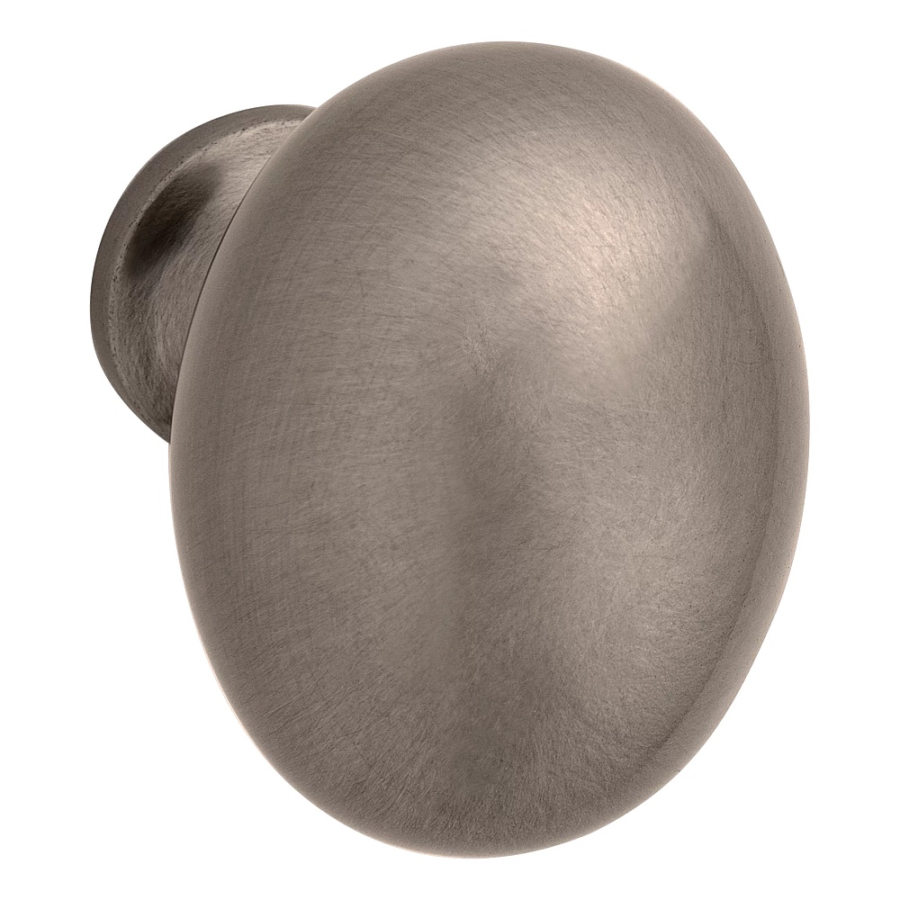 Baldwin Hardware 4913.076.BIN 1.313" x 1" Oval Knob - Lifetime (PVD) Graphite Nickel