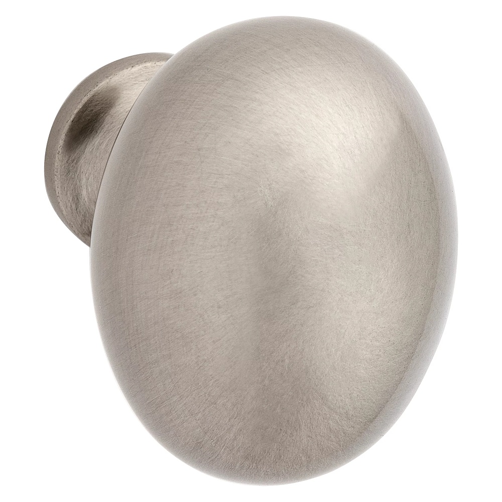 Baldwin Hardware 4913.150.BIN 1.313" x 1" Oval Knob - Satin Nickel