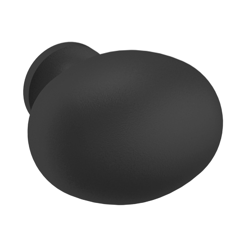 Baldwin Hardware 4913.190.BIN 1.313" x 1" Oval Knob - Satin Black