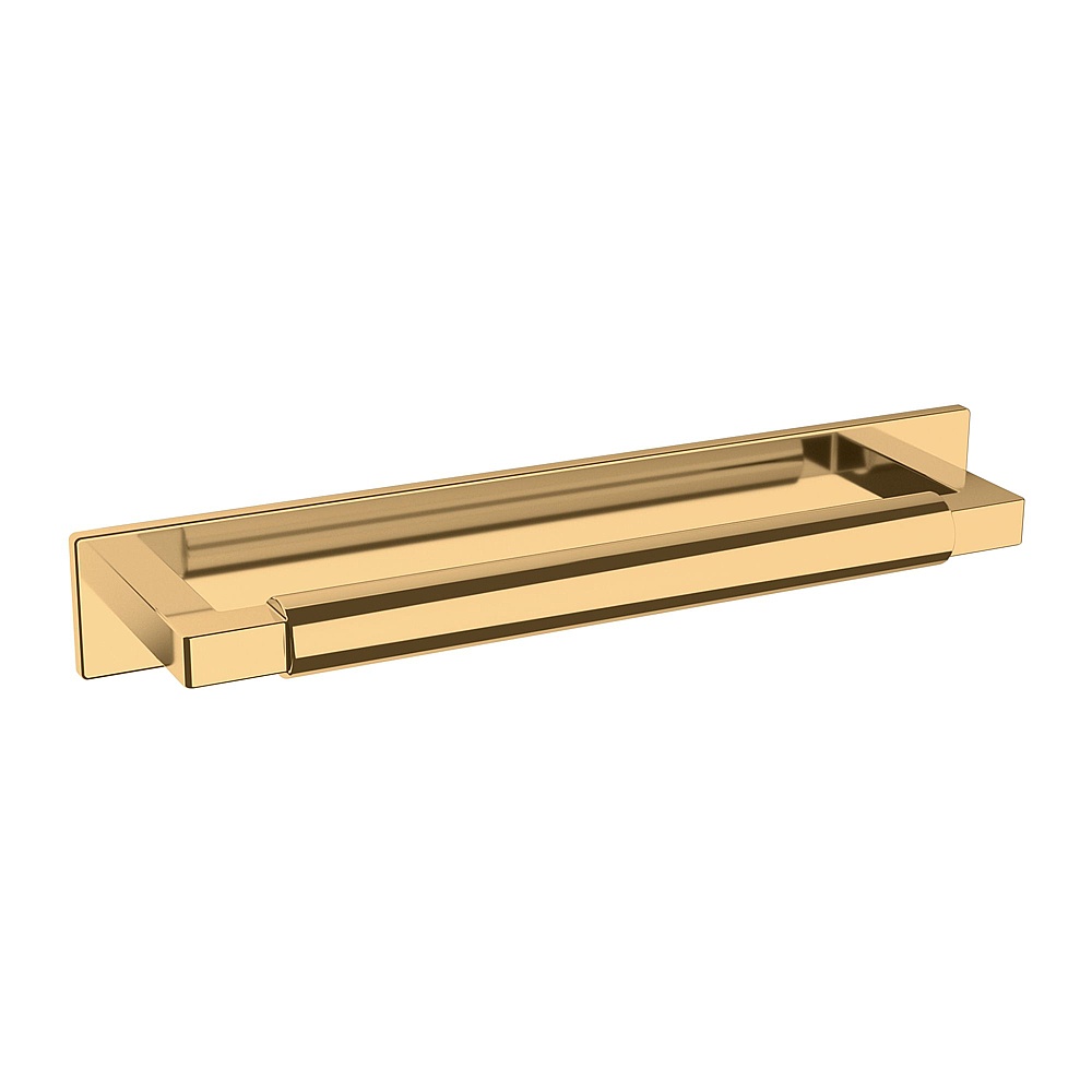 Baldwin Hardware 4927.031.BIN 6" Contemporary Back Plate - Non-Lacquered Brass