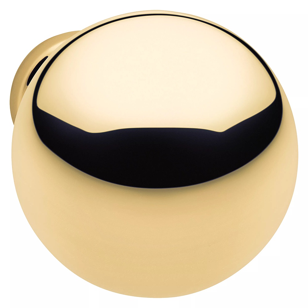 Baldwin Hardware 4961.030.BIN 1.25" Spherical Knob - Lifetime (PVD) Polished Brass