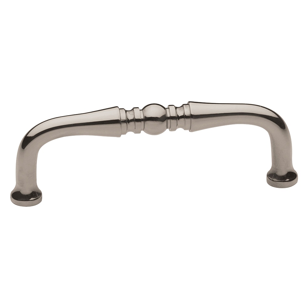 Baldwin Hardware 4964.055.BIN 4" Colonial Cabinet Pull - Lifetime (PVD) Polished Nickel