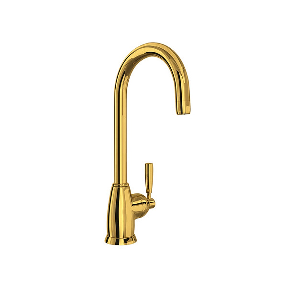 Perrin & Rowe U.4842LS-ULB-2 Holborn™ Bar/Food Prep Kitchen Faucet - Unlacquered Brass