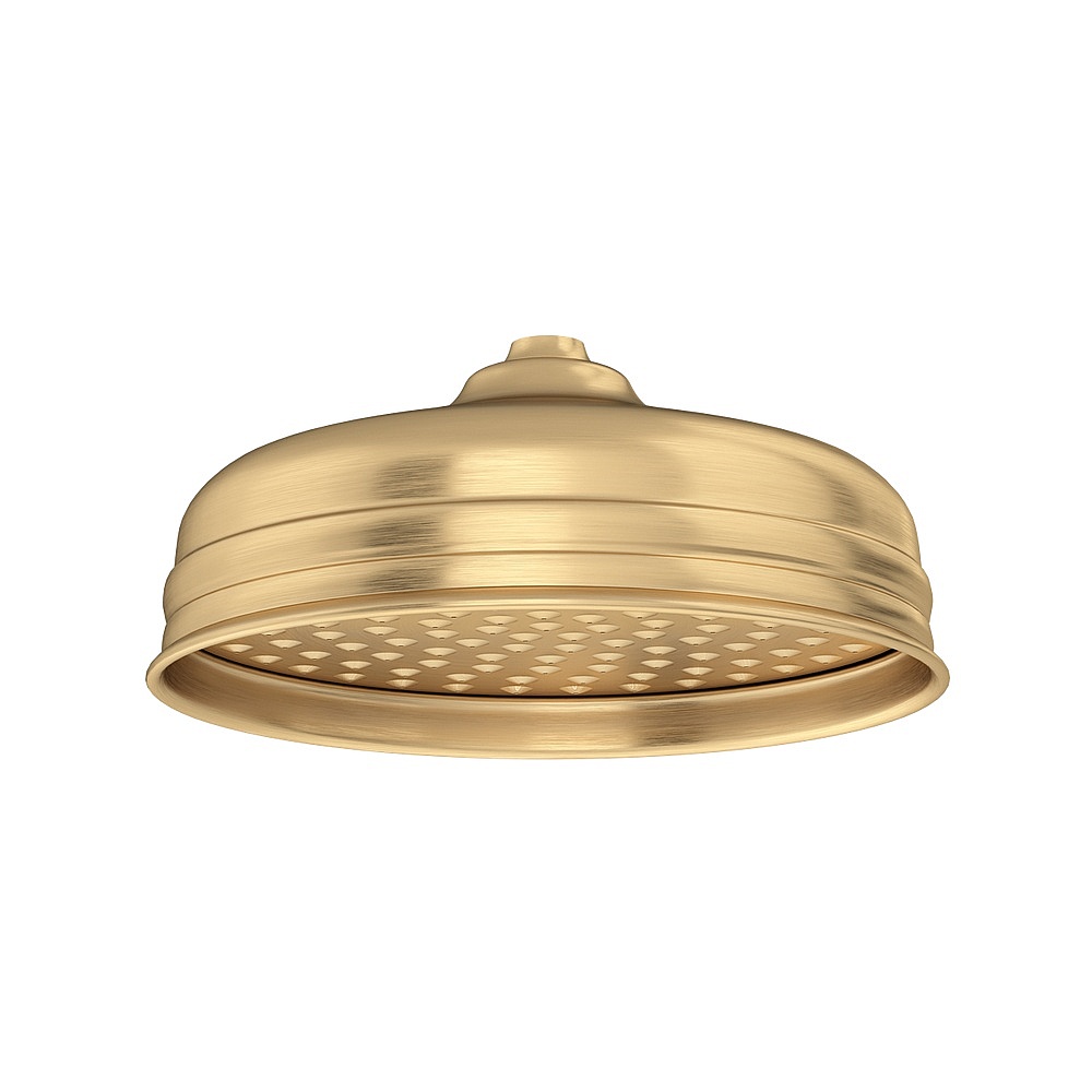 Perrin & Rowe U.5205SEG 8" Rain Showerhead - Satin English Gold