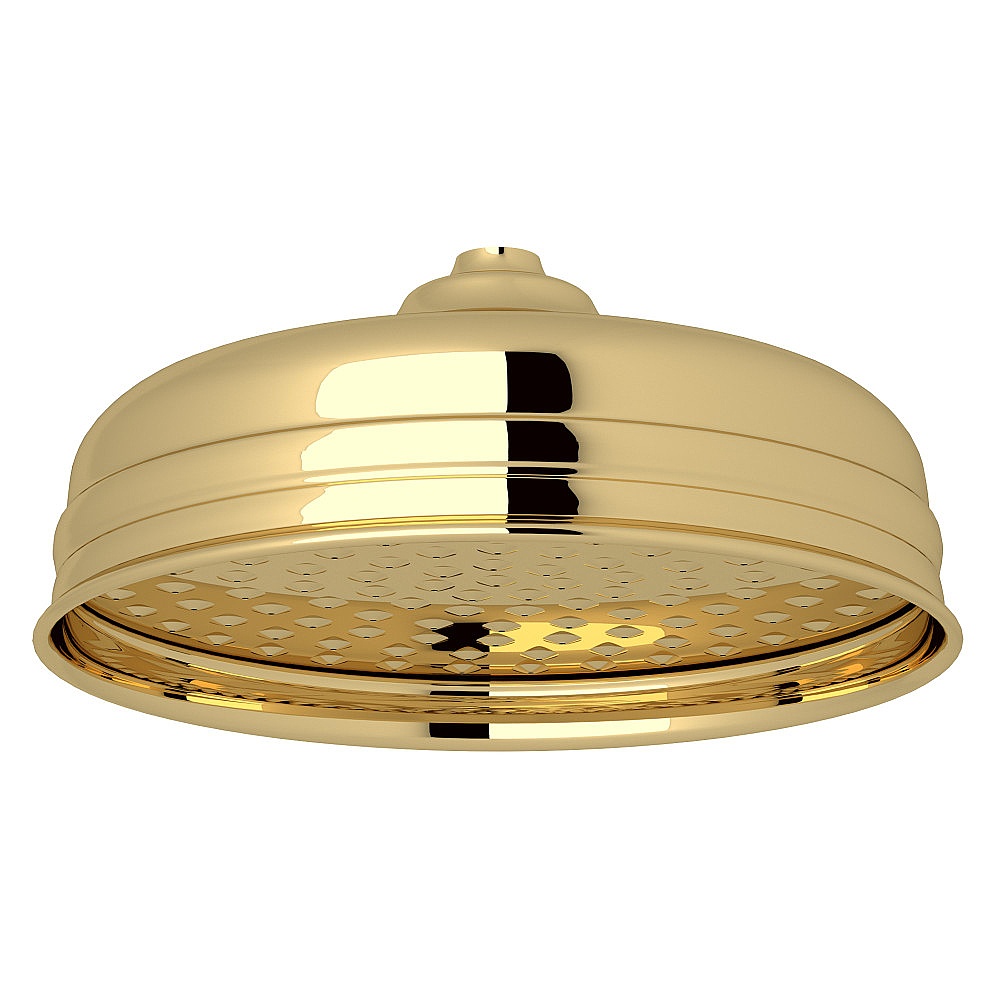 Perrin & Rowe U.5205ULB 8" Rain Showerhead - Unlacquered Brass