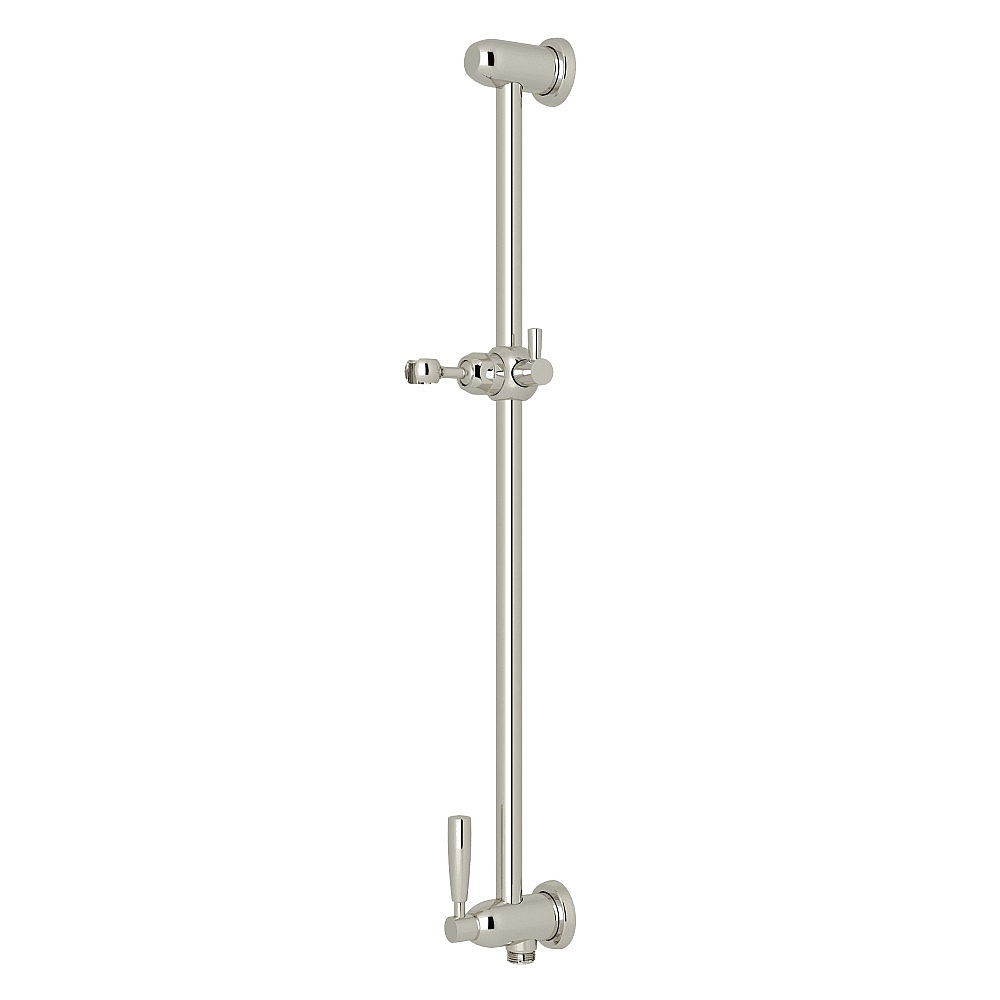 Perrin & Rowe U.5350PN 24" Slide Bar With Integrated Volume Control And Outlet - Polished Nickel