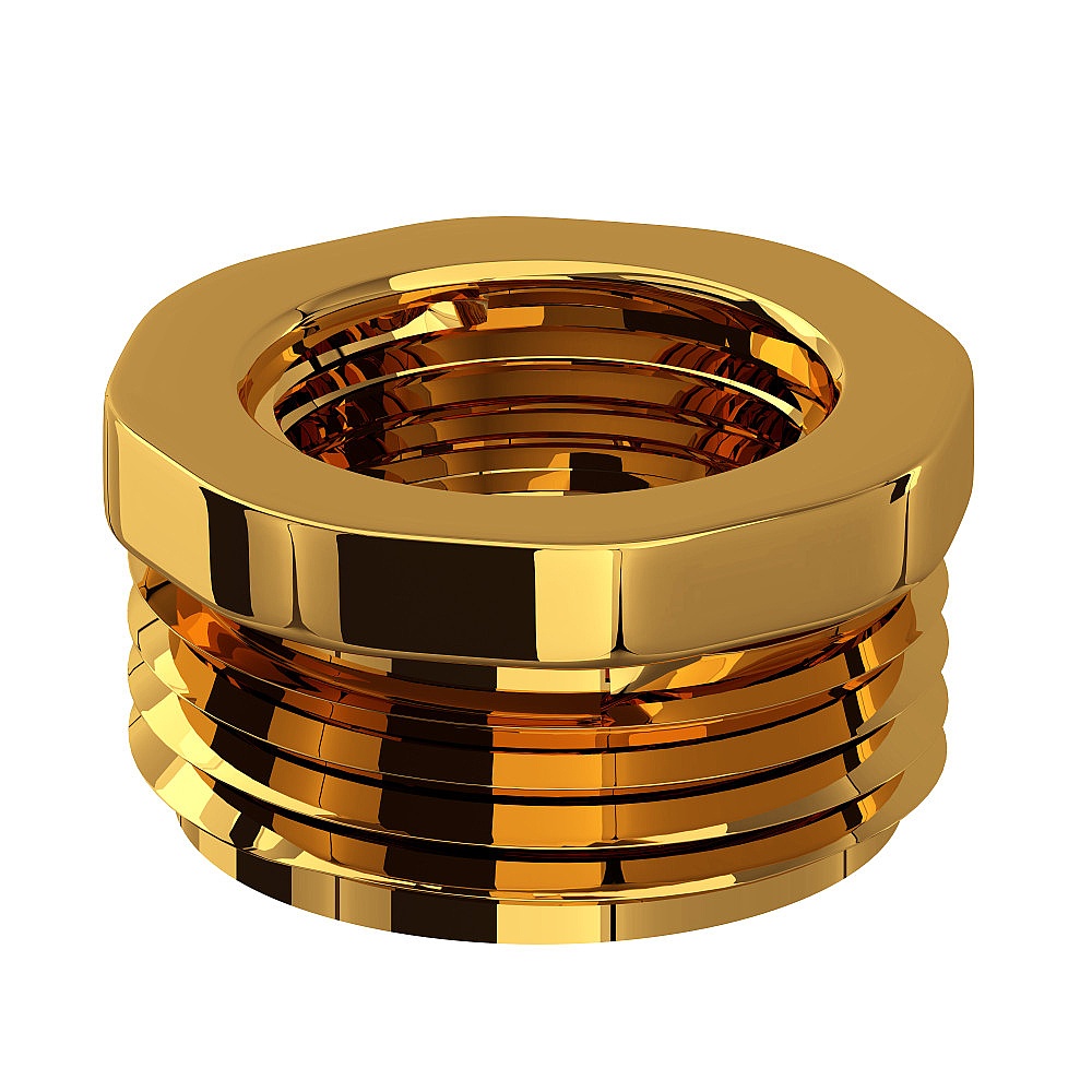 Perrin & Rowe U.5379ULB 3/4"M X 1/2"F Adaptor - Unlacquered Brass