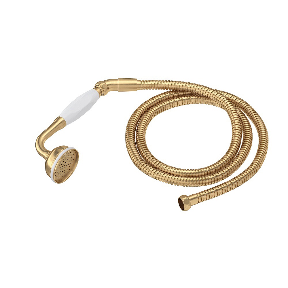 Perrin & Rowe U.5387SEG Handshower And Hose - Satin English Gold