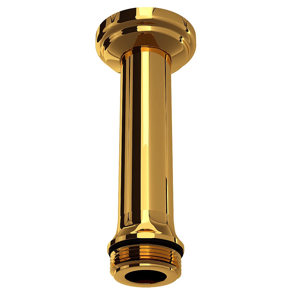 Perrin & Rowe U.5388ULB 4" Ceiling Mount Shower Arm - Unlacquered Brass
