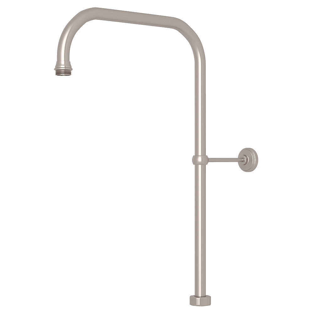 Perrin & Rowe U.5391STN 40" X 15" Rigid Riser Shower Outlet - Satin Nickel
