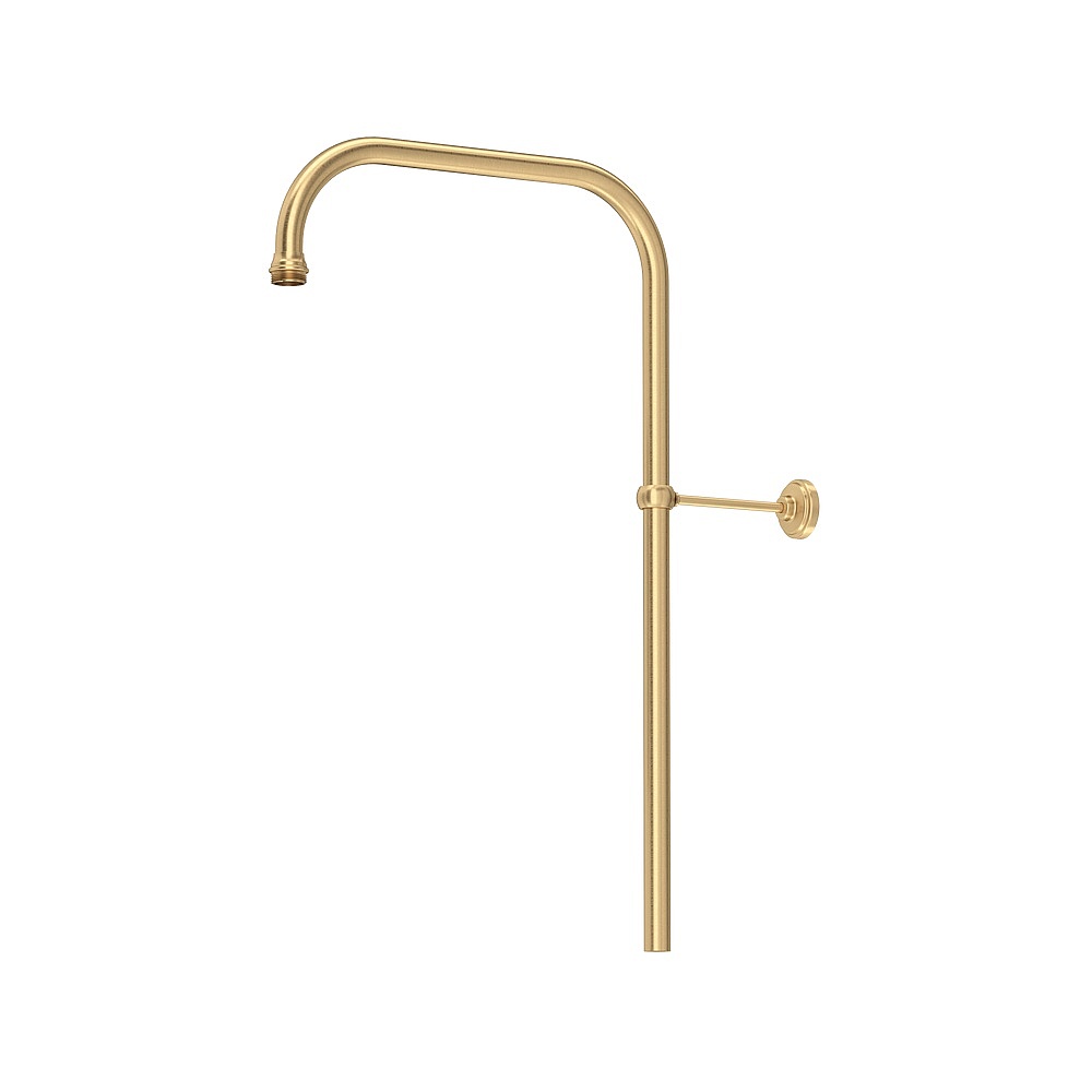 Perrin & Rowe U.5393SEG 31" X 15" Rigid Riser Shower Outlet - Satin English Gold