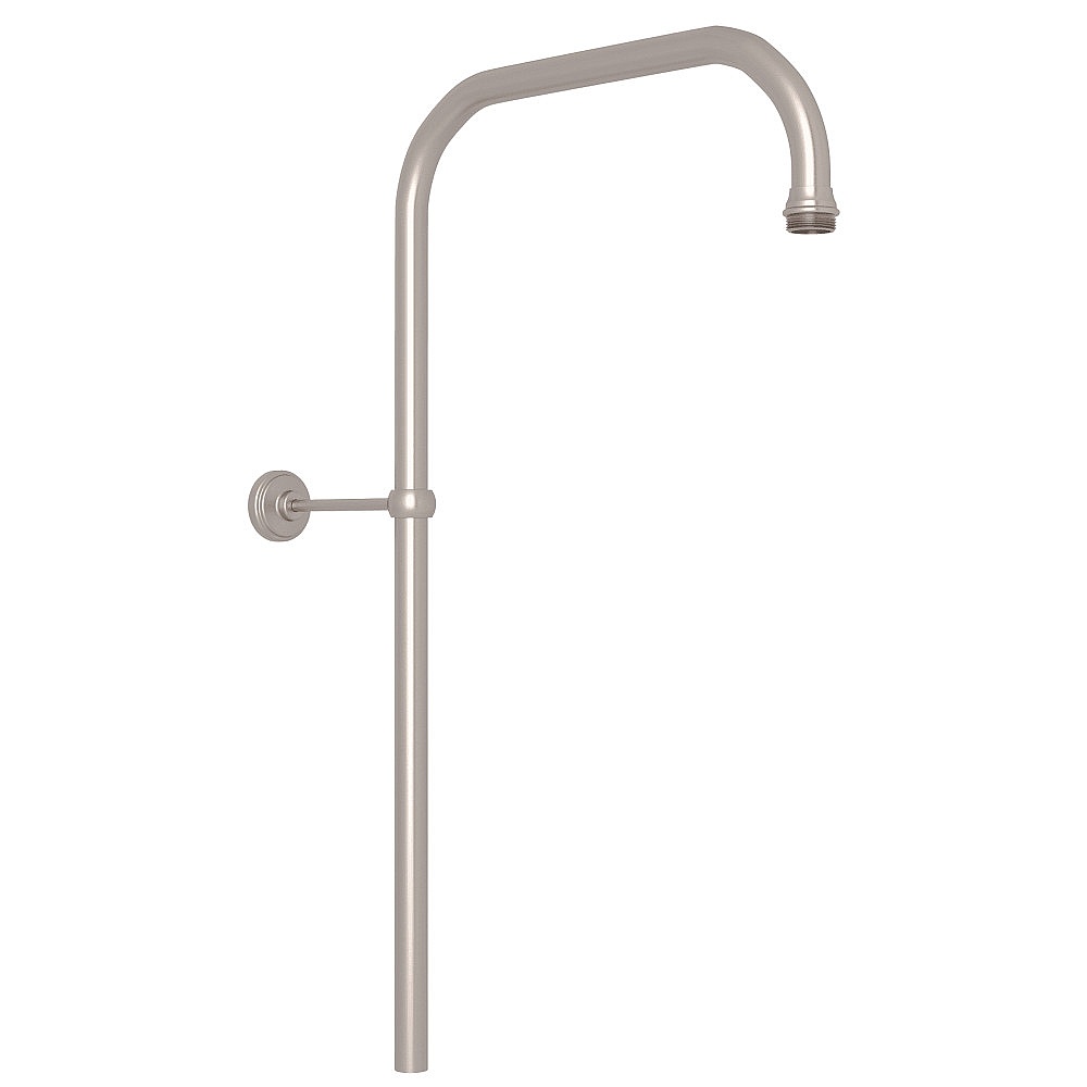 Perrin & Rowe U.5393STN 31" X 15" Rigid Riser Shower Outlet - Satin Nickel
