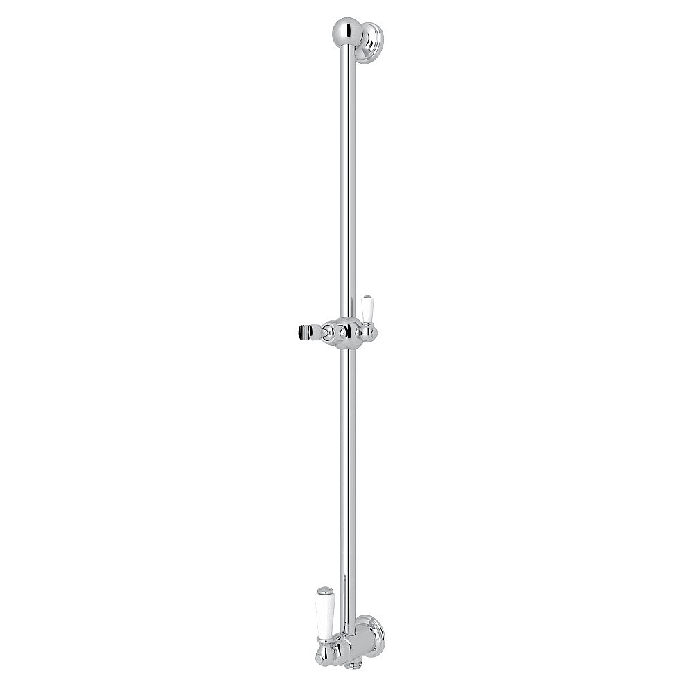 Perrin & Rowe U.5535APC 25" Slide Bar With Integrated Volume Control And Outlet - Polished Chrome
