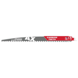 Milwaukee® 48-00-5233 12" 3 TPI The AX™ with Carbide Teeth for Pruning & Clean Wood SAWZALL® Blade