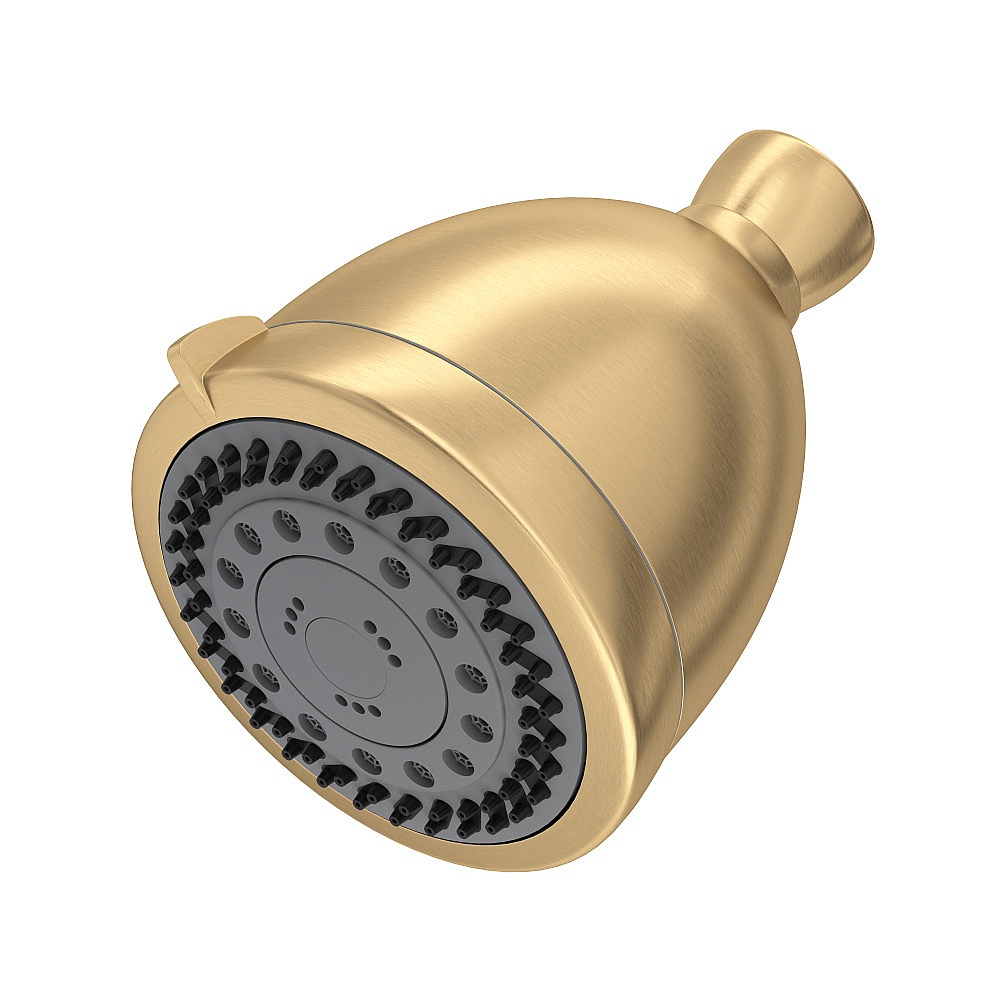 Perrin & Rowe U.5800SEG 4" 6-Function Showerhead - Satin English Gold