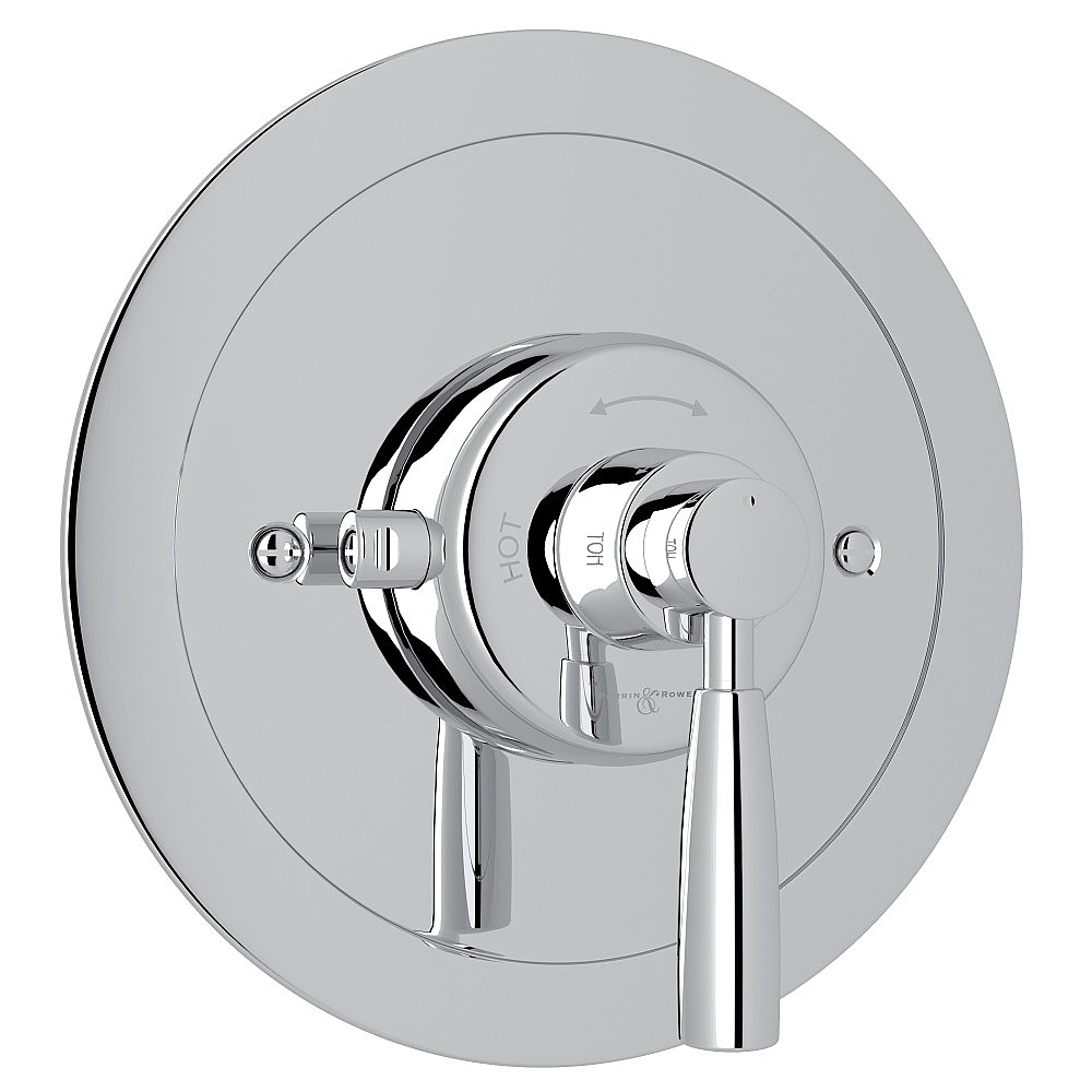 Perrin & Rowe U.5885LS-APC/TO Holborn™ 3/4" Thermostatic Trim Without Volume Control - Polished Chrome