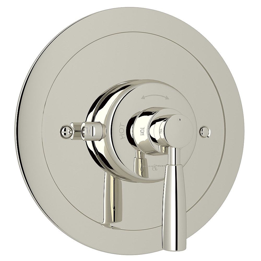 Perrin & Rowe U.5885LS-PN/TO Holborn™ 3/4" Thermostatic Trim Without Volume Control - Polished Nickel