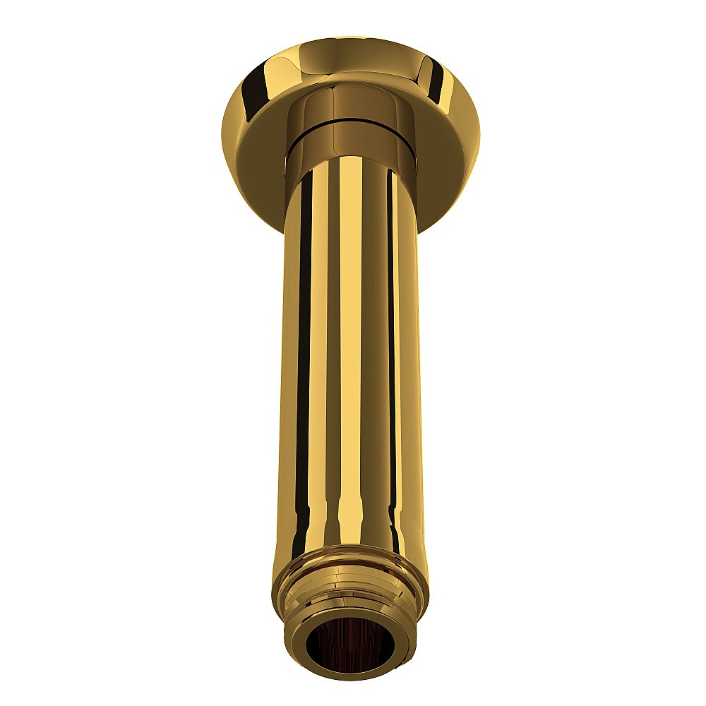 Perrin & Rowe U.5888ULB 4" Ceiling Mount Shower Arm - Unlacquered Brass
