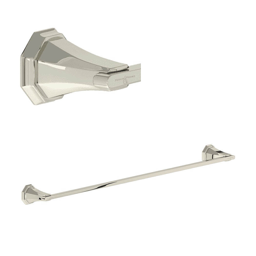 Perrin & Rowe U.6142PN Deco™ 30" Towel Bar - Polished Nickel