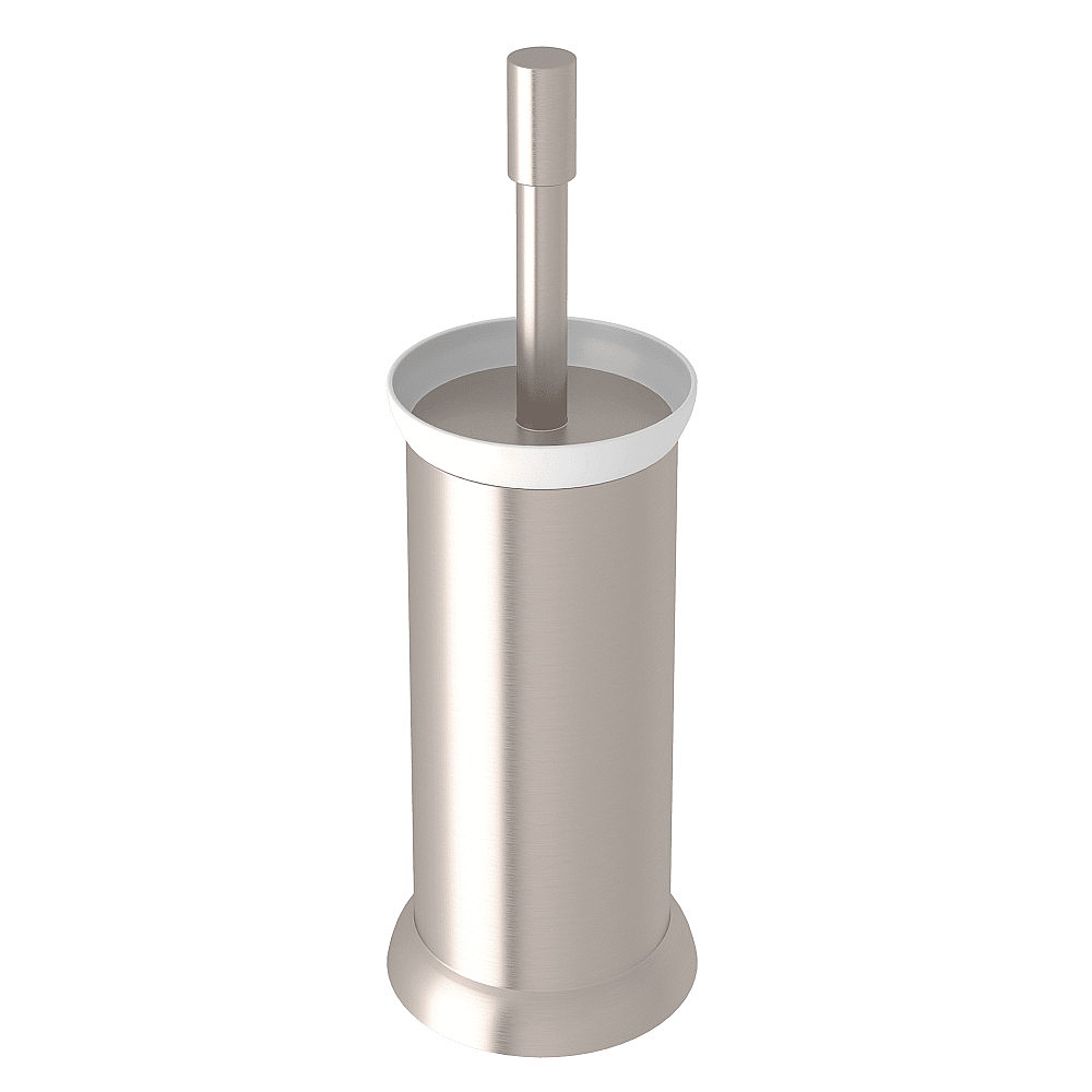 Perrin & Rowe U.6437STN Holborn™ Floor Standing Toilet Brush Holder - Satin Nickel