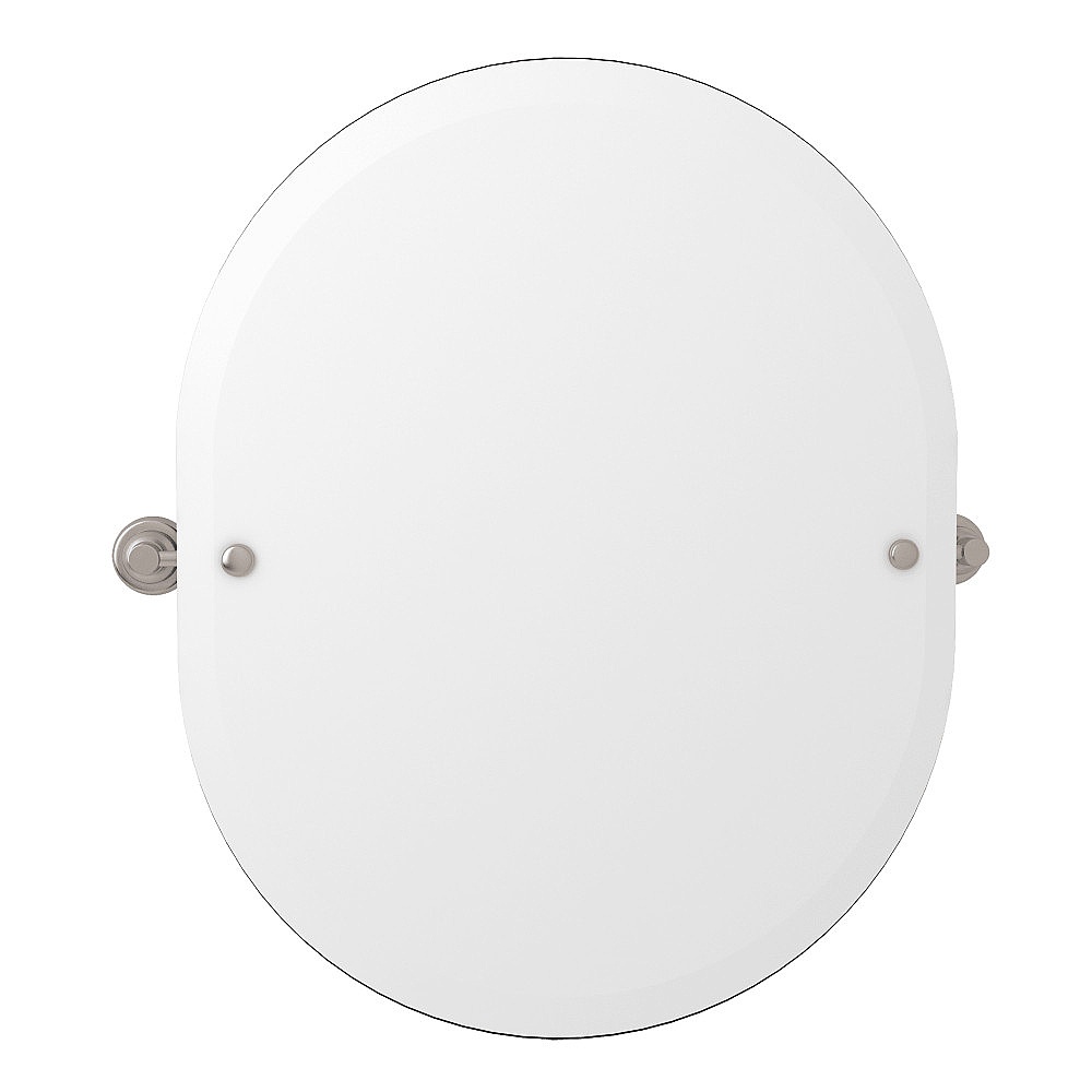 Perrin & Rowe U.6482STN Holborn™ 25" Oval Mirror - Satin Nickel