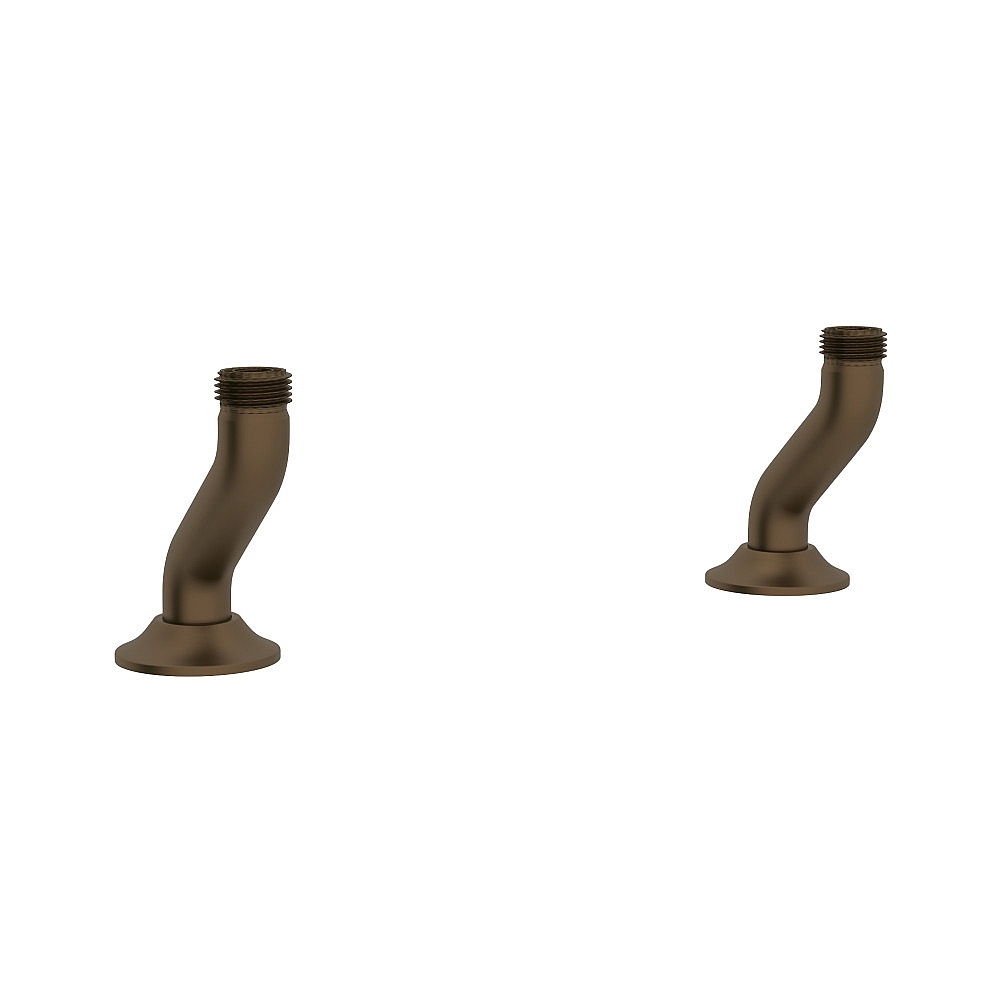 Perrin & Rowe U.6793EB-2 Georgian Era™ Bridge Kitchen Faucet Deck Unions - English Bronze