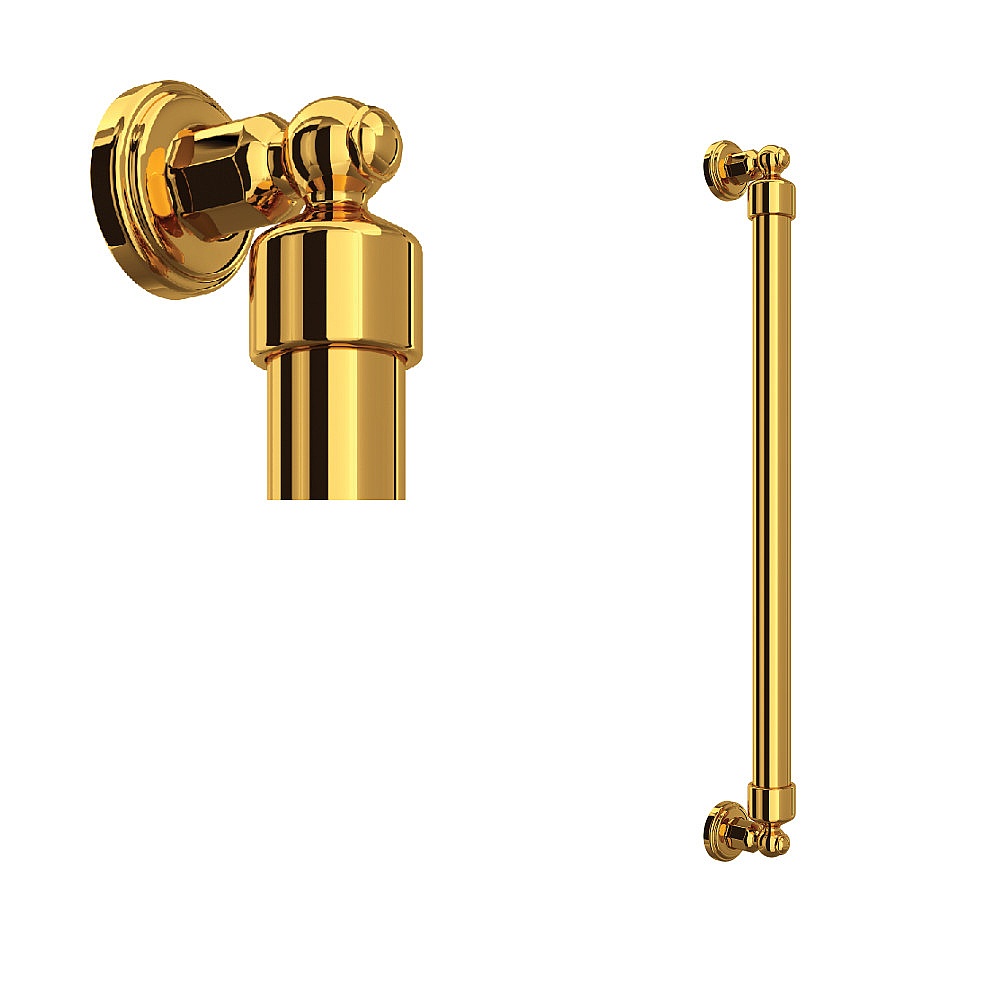 Perrin & Rowe U.6907ULB 22" Grab Bar - Unlacquered Brass