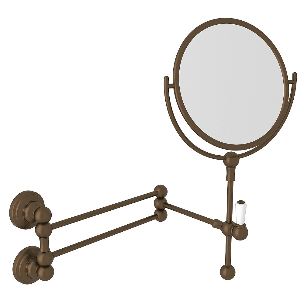 Perrin & Rowe U.6918EB Wall Mount Makeup Mirror - English Bronze