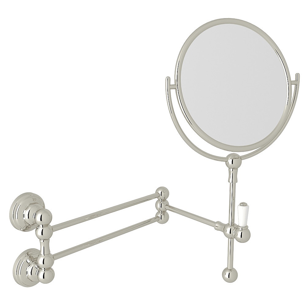 Perrin & Rowe U.6918PN Wall Mount Makeup Mirror - Polished Nickel