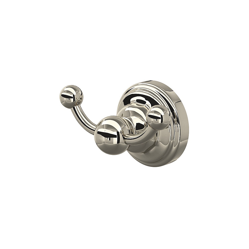 Perrin & Rowe U.6922PN Edwardian™ Double Robe Hook - Polished Nickel