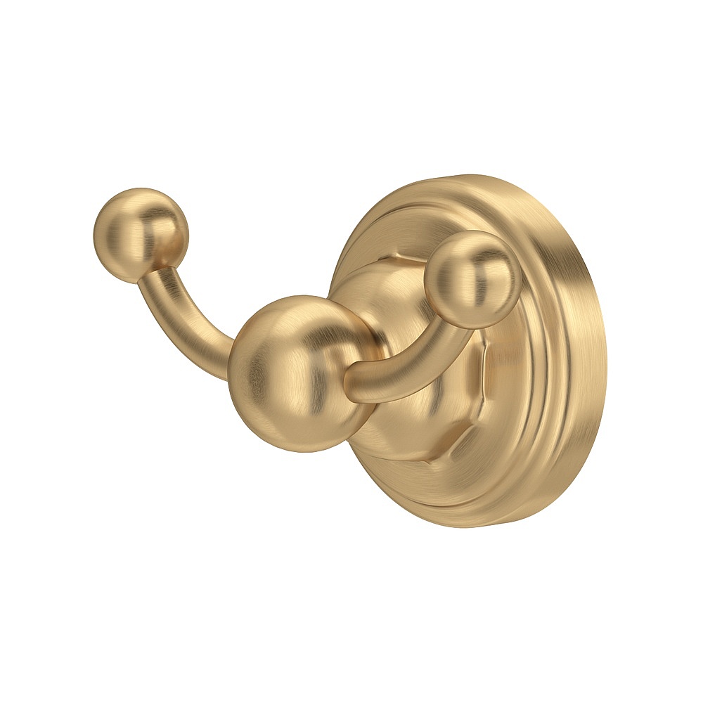 Perrin & Rowe U.6922SEG Edwardian™ Double Robe Hook - Satin English Gold