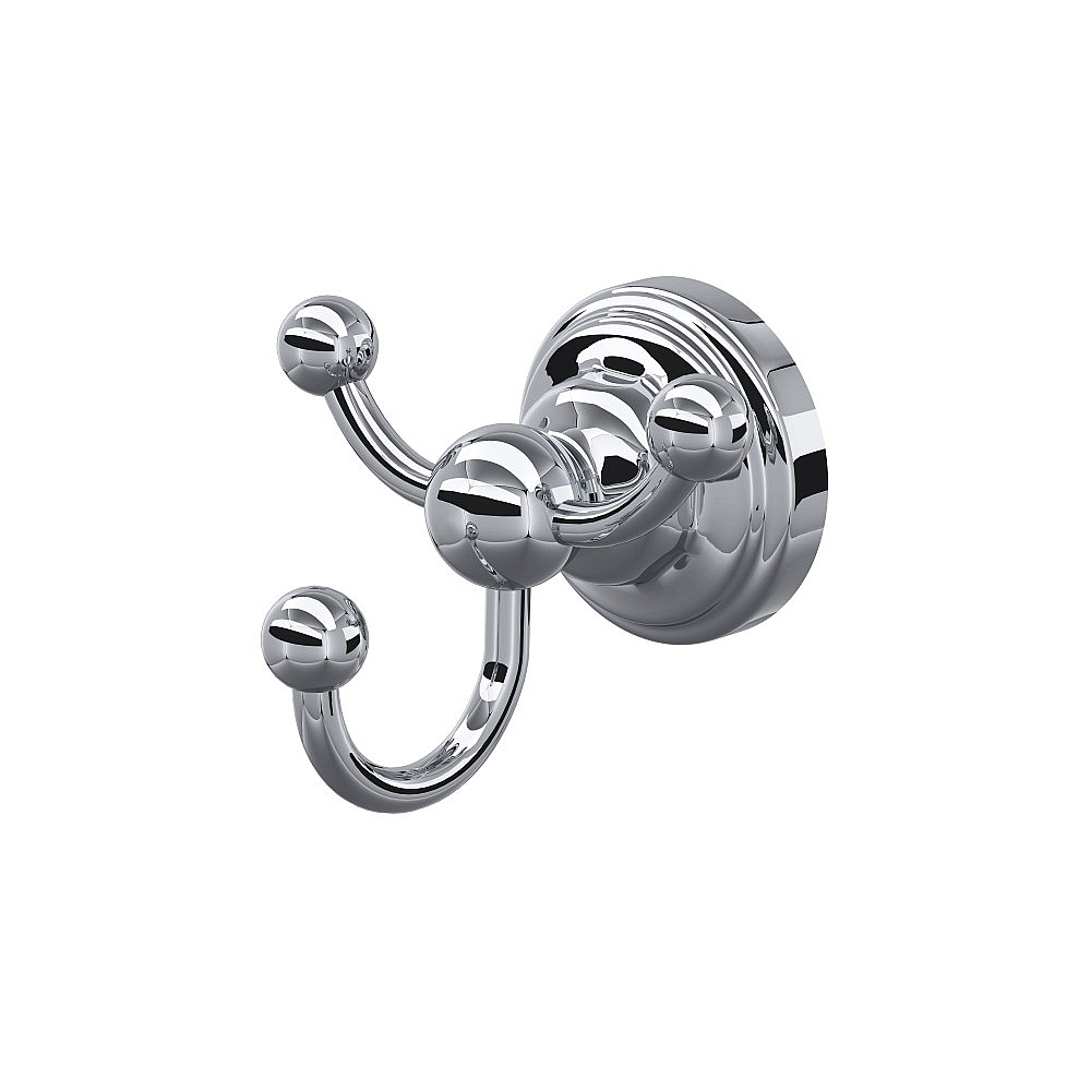 Perrin & Rowe U.6923APC Edwardian™ Triple Robe Hook - Polished Chrome