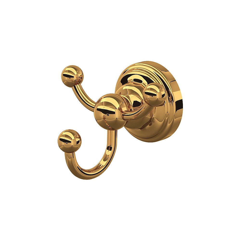 Perrin & Rowe U.6923EG Edwardian™ Triple Robe Hook - English Gold