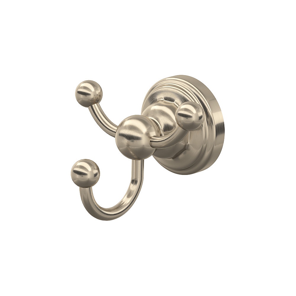 Perrin & Rowe U.6923STN Edwardian™ Triple Robe Hook - Satin Nickel