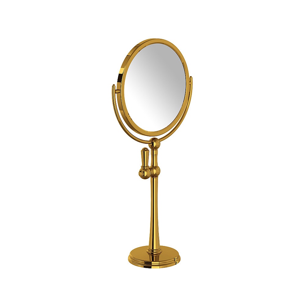 Perrin & Rowe U.6931EG Freestanding Makeup Mirror - English Gold